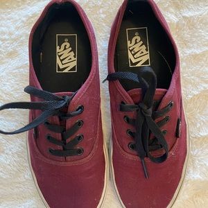maroon vans